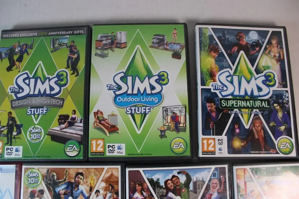 The Sims 2 PC Bundle (Lot Of 9) Expansion Packs games
